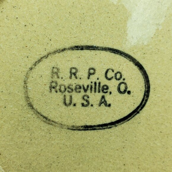 Robinson Ransbottom Pottery Maroon Navy Blue Bands Bowl RRP Mixing Serving Bowl - Picture 7 of 8